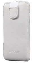 Case Protect Ancus for Xperia E4/ Lumia 730/735 / LG Spirit Old Leather White