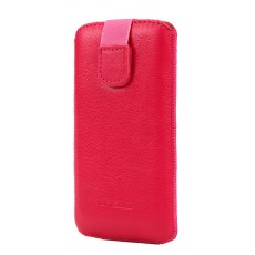 Case Protect Ancus for Apple iPhone SE/5/5S/5C Leather Pink