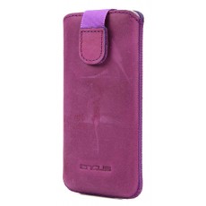 Case Protect Ancus for Apple iPhone SE/5/5S/5C Leather Purple