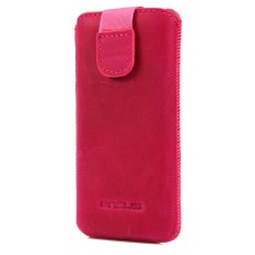 Case Protect Ancus for Apple iPhone SE 5 5S 5C Nokia 105 TA-1174 and Huawei Y360 Leather Fuchsia