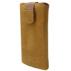 Case Protect Ancus for Apple iPhone SE/5/5S/5C Leather Yellow