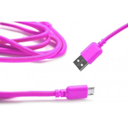Data Cord Cable Ancus USB to Micro USB Pink