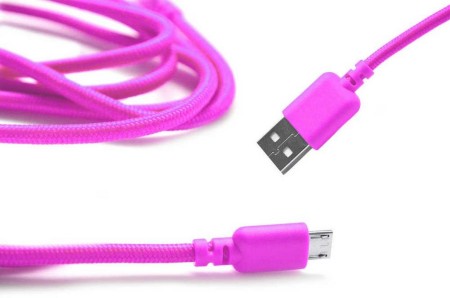 Data Cord Cable Ancus USB to Micro USB Pink