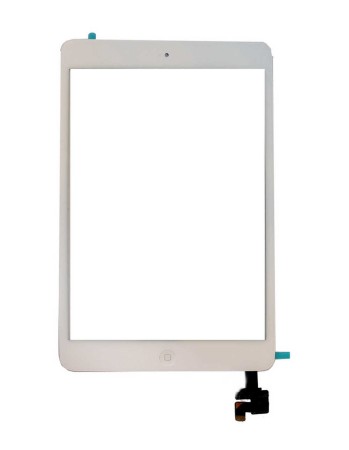 Digitizer Apple iPad Mini with IC, Home Button and Tape White OEM Type A