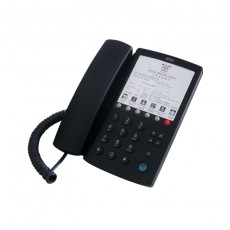 Hotel-Τype Telephone Device Witech WT-5006 Black with Emergency Button and Open Conversation