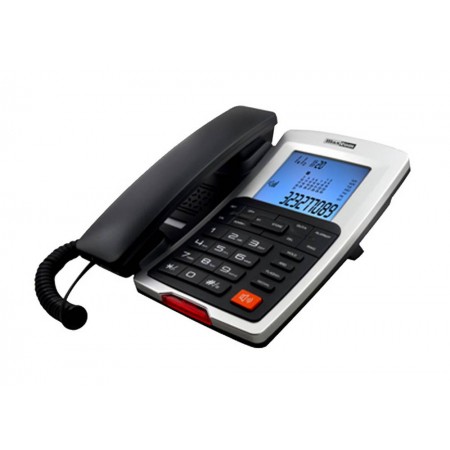 Telephone Maxcom KXT709 Grafite - Silver with Lcd, Speaker Phone and Incoming Ringing Led Indicator