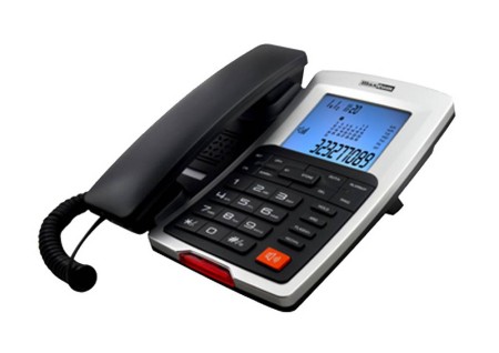 Telephone Maxcom KXT709 Grafite - Silver with Lcd, Speaker Phone and Incoming Ringing Led Indicator