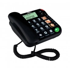 Telephone Maxcom KXT480 Black with Lcd, Incoming Ringing Led Indicator and Big Buttons