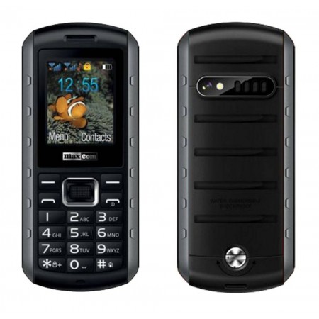 Maxcom MM901 (Dual Sim) 1.8" Water-dust proof IP67 with Torch, FM Radio and Camera Grey - Black