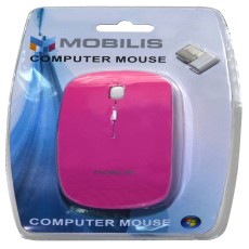 Wireless Mouse Mobilis MM-131 with 4 Buttons and 1600 DPI Pink