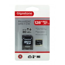 Flash Memory Card Gigastone MicroSDXC UHS-1 128GB C10 Professional Series with Adapter up to 80 MB/s*