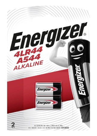 Battery Alkaline Energizer 4LR44/A544 6V Pcs. 2