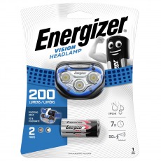 Energizer Vision Headlight 2 Led 200 Lumens with Batteries 3 x AAA Blue