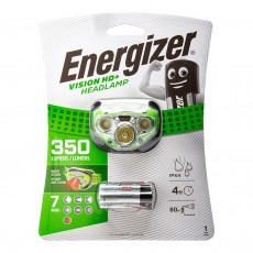 Energizer Vision HD+ Headlight 3 Led 350 Lumens IPX4 with Batteries 3 x AAA Green