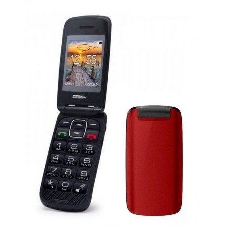 Maxcom MM819BB 2" with Large Buttons, Radio (Works without Handsfre), and Emergency Button Red