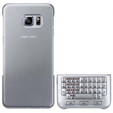 Case Faceplate Samsung Keyboard Cover EF-CG928USEGWW for SM-G928F Galaxy S6 Edge+ Silver