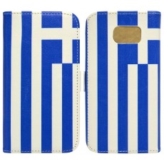 Book Case Ancus Flag Collection for Samsung SM-G920F Galaxy S6 Greece