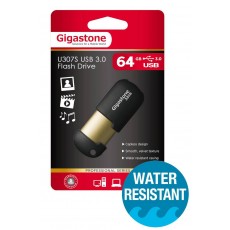 USB 3.0 Gigastone Flash Drive U307S 64GB Black Professinal Series Metal Frame