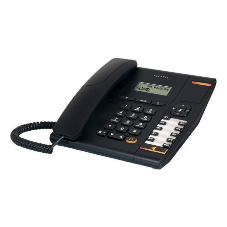 Telephone Alcatel T580 Black, with Display, Speakerphone and Headset Socket (RJ9)