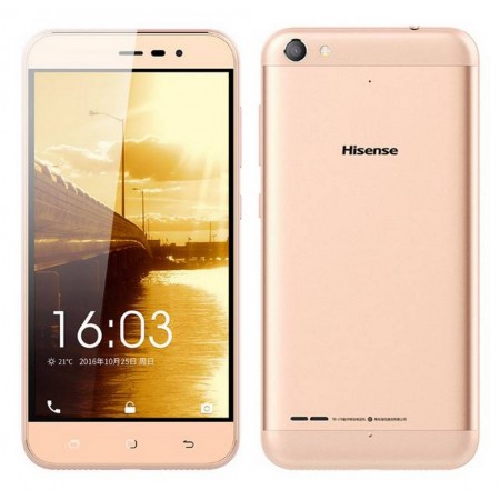 Hisense F30 Pureshot Lite 4G LTE (Dual SIM) 5.0" Android 6.0 1280*720 IPS HD Quad-Core 64bit 1.0 GHz 2GB RAM 16GB Gold