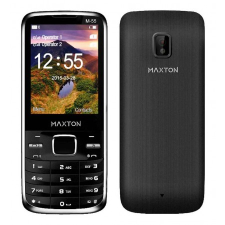 Maxton Classic M55 (Dual Sim) 2.4" with Camera, Bluetooth, Torch and FM Radio Black