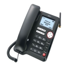 Desktop Phone Maxcom Comfort MM29D Black with Mobile Phone Use