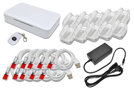 Mobile - Tablet Security Alarm 10 Ports ME1010 Table Mounting Micro-USB