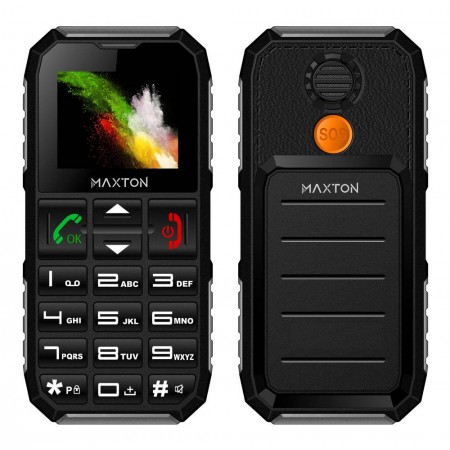 Maxton Classic M60 (Dual Sim) 1.8" with Torch, FM Radio and SOS Emergency Button Black - Grey
