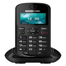 Maxcom MM35D 1.77" with Large Buttons, Radio (Works without Handsfre), and Desktop Charger Black