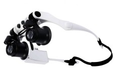 Magnifying Headlamp 9892GJ-3A 10x, 15x, 20x, 25x with 2 Led in Eyeglass Frame