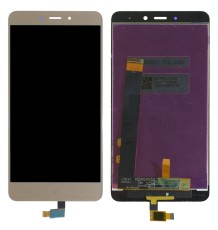 LCD & Digitizer Xiaomi Redmi Note 4 (Mediatek) Gold (Dimension:148mm) OEM