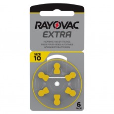 Hearing Aid Batteries Rayovac 10 Extra Advanced 1.45V Pcs. 6