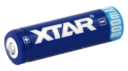 Rechargable Ιndustrial Τype Βattery XTAR 14500 Li-ion 3.7V 800mAh Protected AA