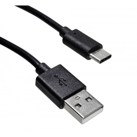 Data Cable Jasper USB-C 2.1A Black 1m