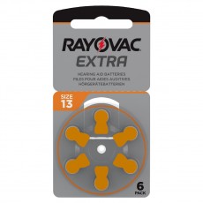 Hearing Aid Batteries Rayovac 13 Extra Advanced 1.45V Pcs. 6