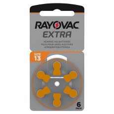 Hearing Aid Batteries Rayovac 13 Extra Advanced 1.45V Pcs. 6