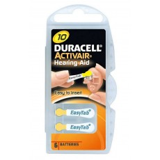 Hearing Aid Batteries Duracell 10 Activair 1,45V Pcs. 6