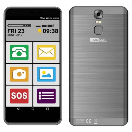 Maxcom MS553 FS (Dual Sim) LTE 5.5" Android 7.0 1280*720 QHD IPS Quad Core 1.45 GHz 2GB/16GB Black