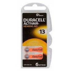 Hearing Aid Batteries Duracell 13 Activair 1,45V Pcs. 6