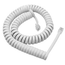 Telephone Cable White 3m Bulk