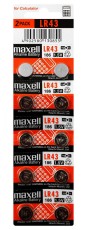 Buttoncell Maxell LR43-AG12-V12GA-RW84-LR1142 Pcs. 10