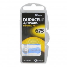Hearing Aid Batteries Duracell 675 Activair 1,45V Pcs. 6
