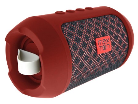 Wireless Speaker Bluetooth Maxton Masaya MX116 3W Red with Built-in Microphone Audio-in MicroSD and FM Radio