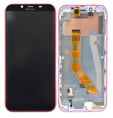 Original LCD & Digitizer Hisense F17 Pro Red with Frame