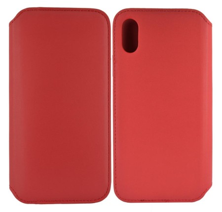 Book Case Folio for Apple iPhone X / XS Red