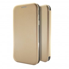 Book Case Ancus Magnetic Curve for Apple iPhone XS Max TPU Gold