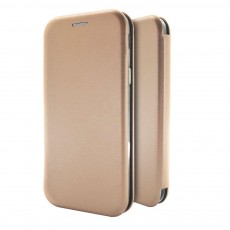 Book Case Ancus Magnetic Curve for Apple iPhone XS Max TPU Rose - Gold