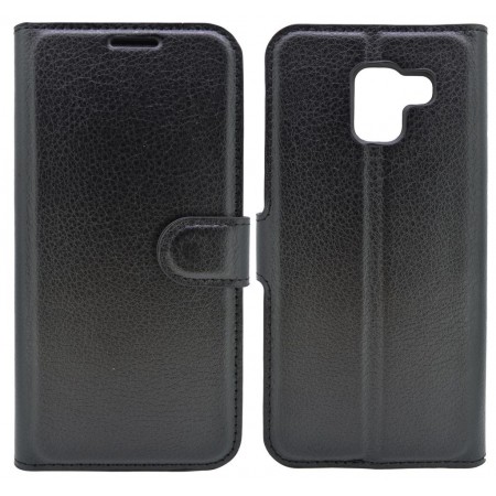 Book Case Ancus Teneo for Samsung SM-A730F Galaxy A8 Plus (2018) Black