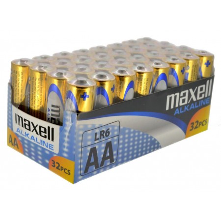 Battery Alkaline Maxell LR6 size AA 1.5 V Psc. 32