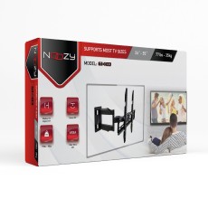 TV Wall Mount Noozy G1403 for 26'' - 55'' Flat Screen with tilted angle and swivel. Maximum weight capacity 35kg